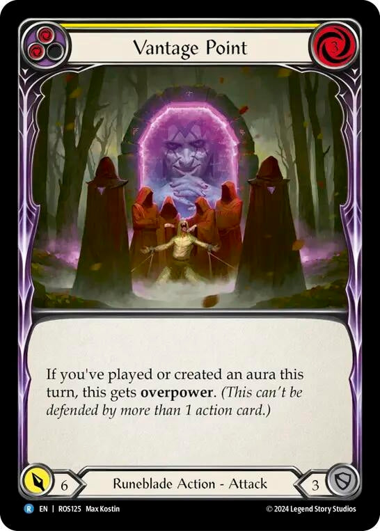 Image for Vantage Point (Yellow) (Rosetta) (ROS125) - Flesh and Blood TCG