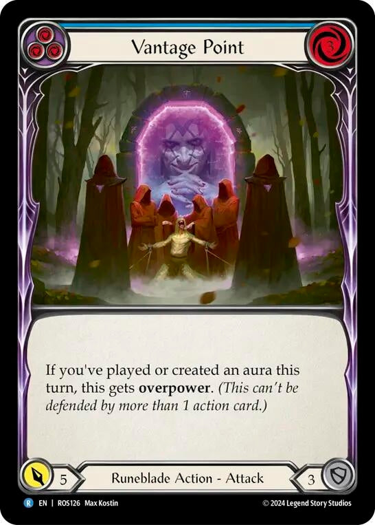 Image for Vantage Point (Blue) (Rosetta) (ROS126) - Flesh and Blood TCG