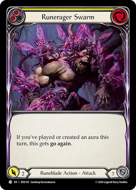 Image for Runerager Swarm (Yellow) (Rosetta) (ROS150) - Flesh and Blood TCG