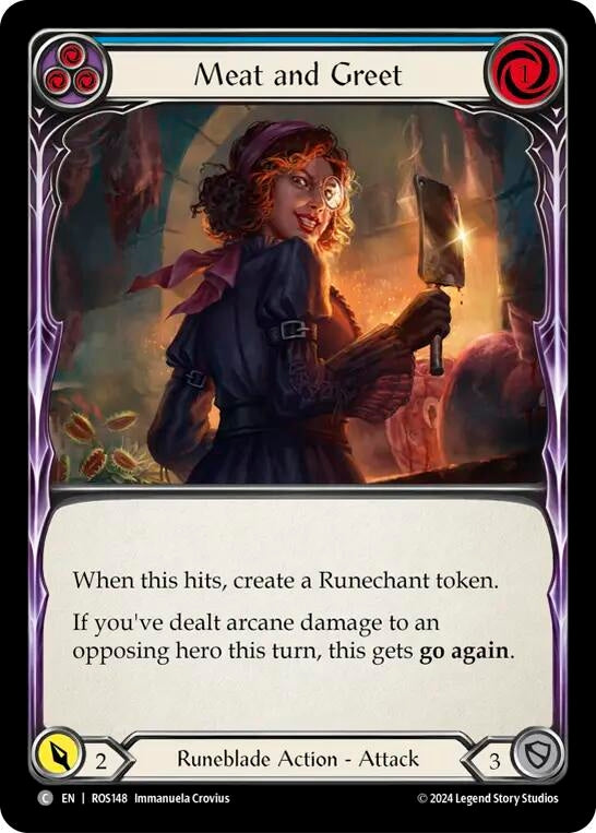 Image for Meat and Greet (Blue) (Rosetta) (ROS148) - Flesh and Blood TCG