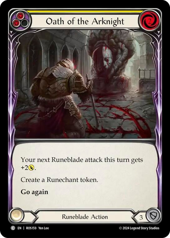 Image for Oath of the Arknight (Yellow) (Rosetta) (ROS159) - Flesh and Blood TCG