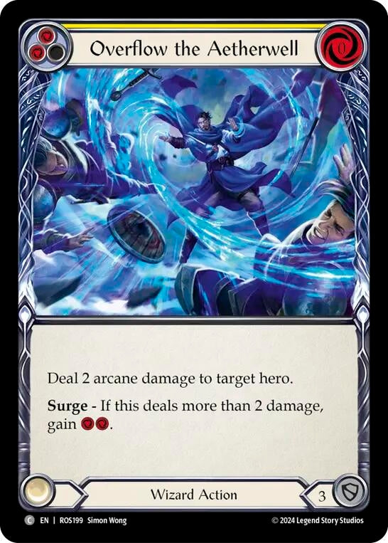 Image for Overflow the Aetherwell (Yellow) (Rosetta) (ROS199) - Flesh and Blood TCG