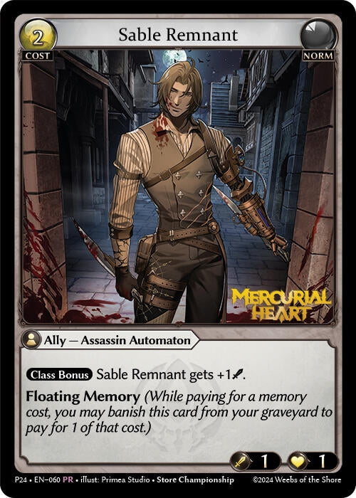 Image for Sable Remnant (Promotional Cards) (060) - Grand Archive TCG