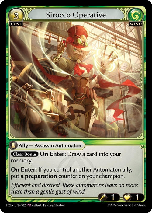 Image for Sirocco Operative (Promotional Cards) (102) - Grand Archive TCG