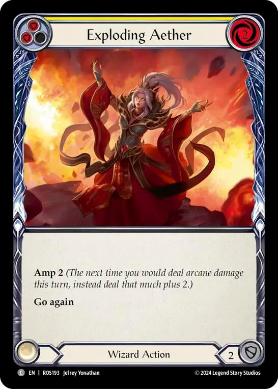 Image for Exploding Aether (Yellow) (Rosetta) (ROS193) - Flesh and Blood TCG