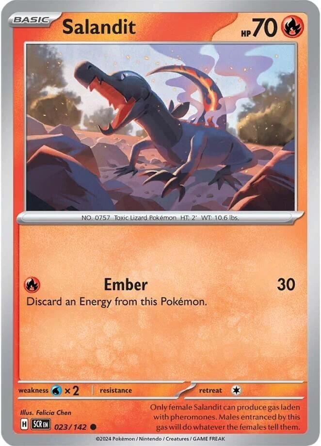 Image for Salandit (SV07: Stellar Crown) (023/142) - Pokemon