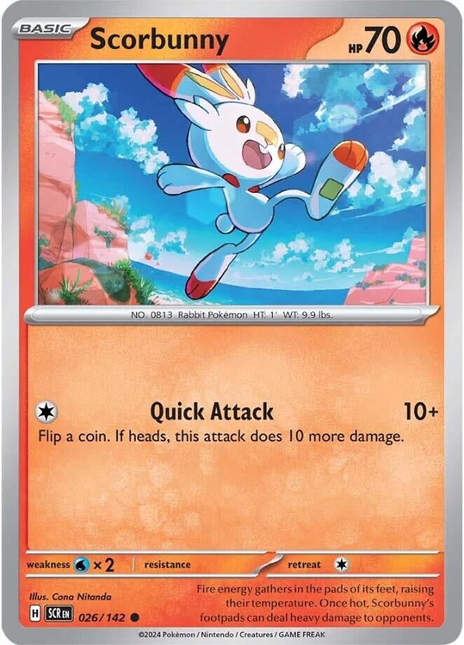 Image for Scorbunny (SV07: Stellar Crown) (026/142) - Pokemon