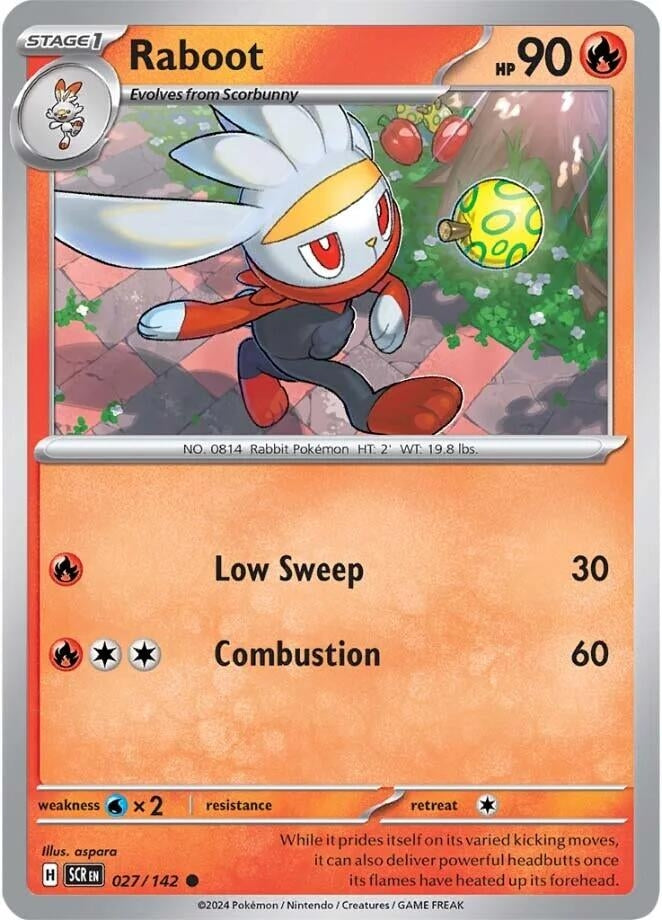 Image for Raboot (SV07: Stellar Crown) (027/142) - Pokemon