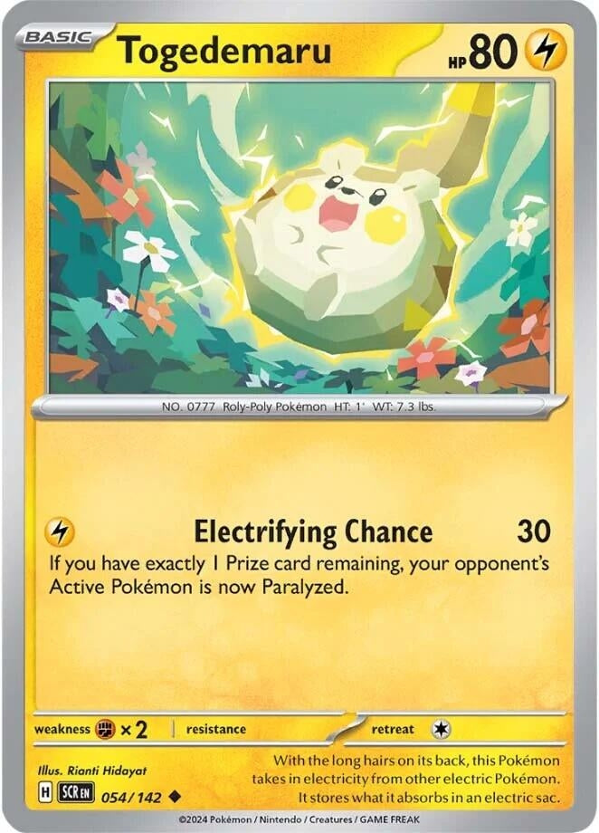 Image for Togedemaru (SV07: Stellar Crown) (054/142) - Pokemon