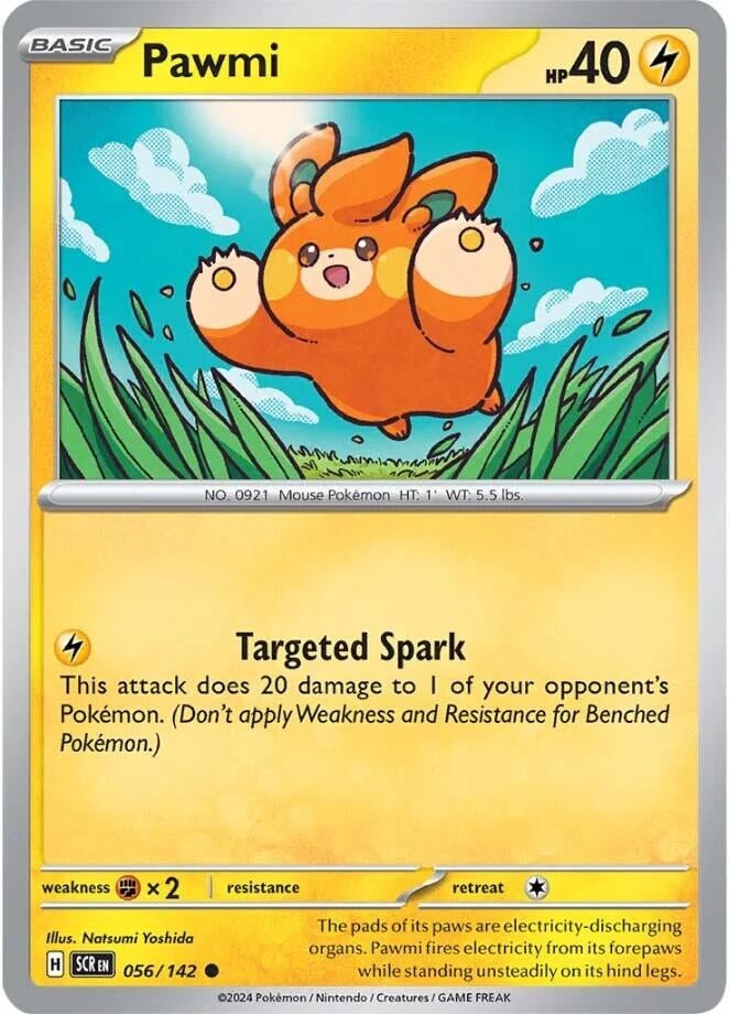 Image for Pawmi (SV07: Stellar Crown) (056/142) - Pokemon