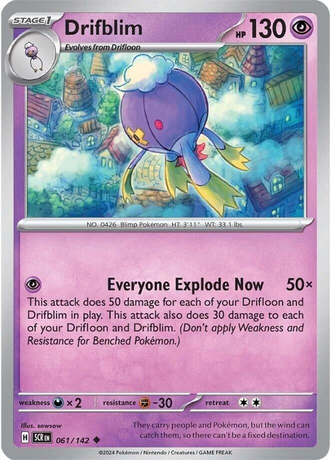Image for Drifblim (SV07: Stellar Crown) (061/142) - Pokemon