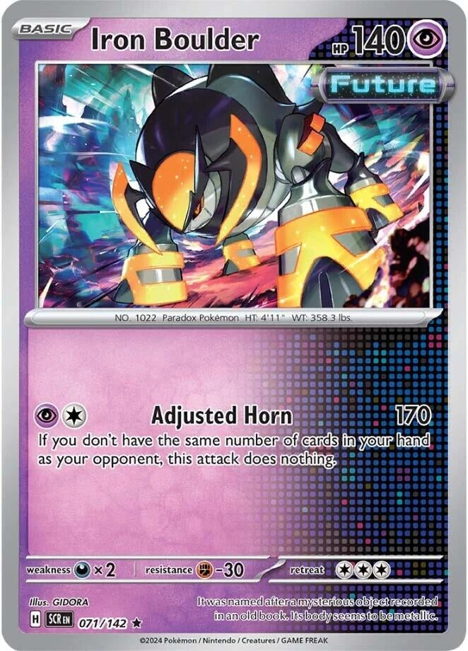 Image for Iron Boulder (SV07: Stellar Crown) (071/142) - Pokemon