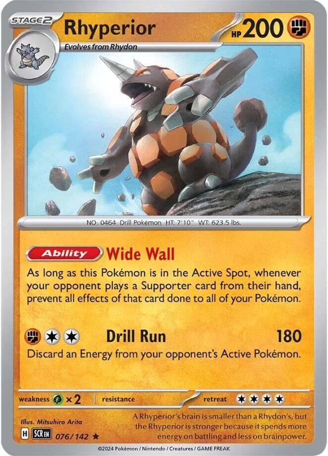 Image for Rhyperior (SV07: Stellar Crown) (076/142) - Pokemon