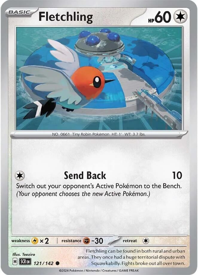 Image for Fletchling (SV07: Stellar Crown) (121/142) - Pokemon