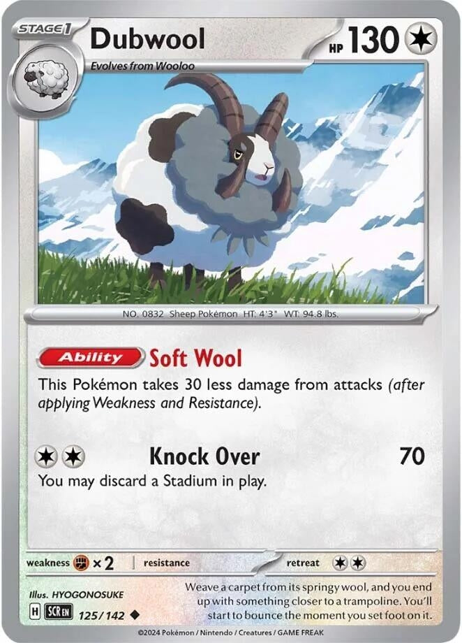 Image for Dubwool (SV07: Stellar Crown) (125/142) - Pokemon