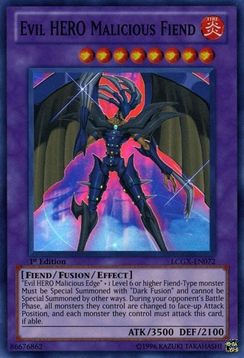 Image for Evil HERO Malicious Fiend (Legendary Collection 2) (LCGX-EN072) - YuGiOh