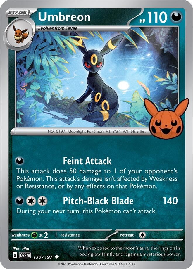 Image for Umbreon (Trick or Trade BOOster Bundle 2024) (130/197) - Pokemon