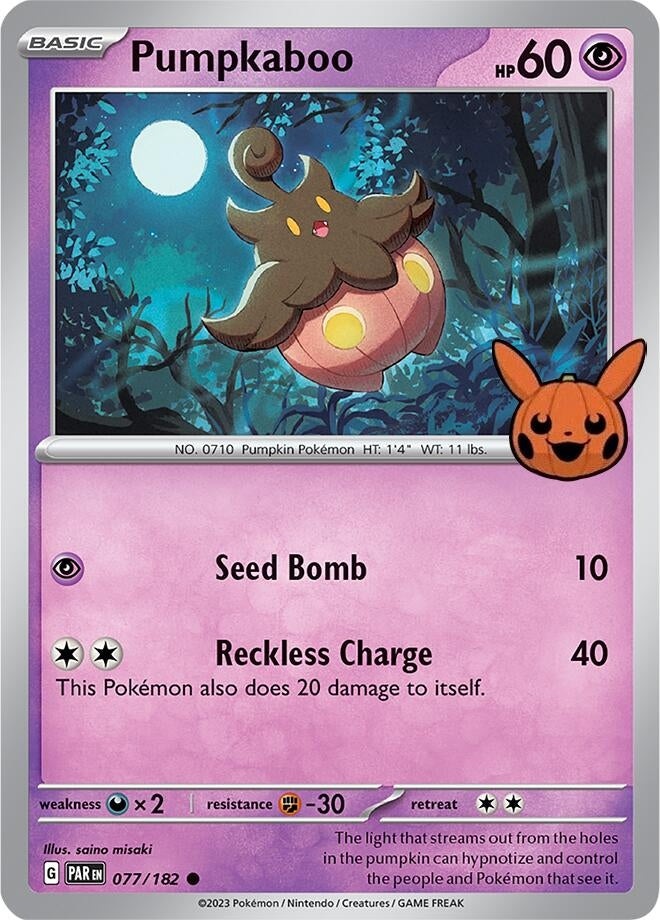 Image for Pumpkaboo (Trick or Trade BOOster Bundle 2024) (077/182) - Pokemon