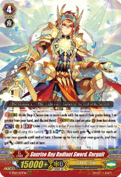 Sunrise Ray Radiant Sword, Gurguit - Revival Selection (Triple Rare) [V-SS09-031]