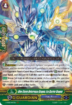 Blue Storm Deterrence Dragon, Ice Barrier Dragon  (V.1 - Triple Rare) - Revival Selection (Triple Rare) [V-SS09-142]