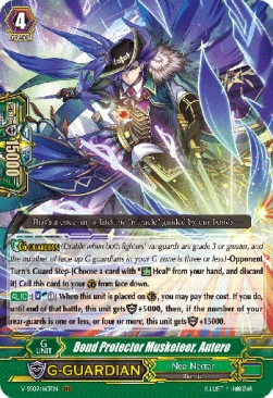 Bond Protector Musketeer, Antero  (V.1 - Triple Rare) - Revival Selection (Triple Rare) [V-SS09-163]