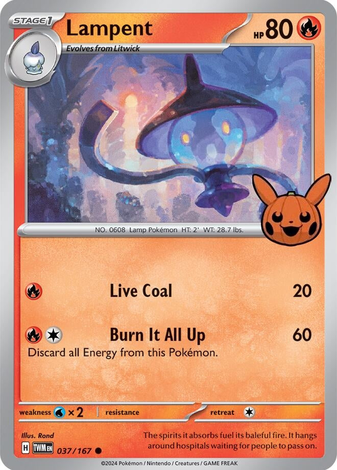Image for Lampent (Trick or Trade BOOster Bundle 2024) (037/167) - Pokemon