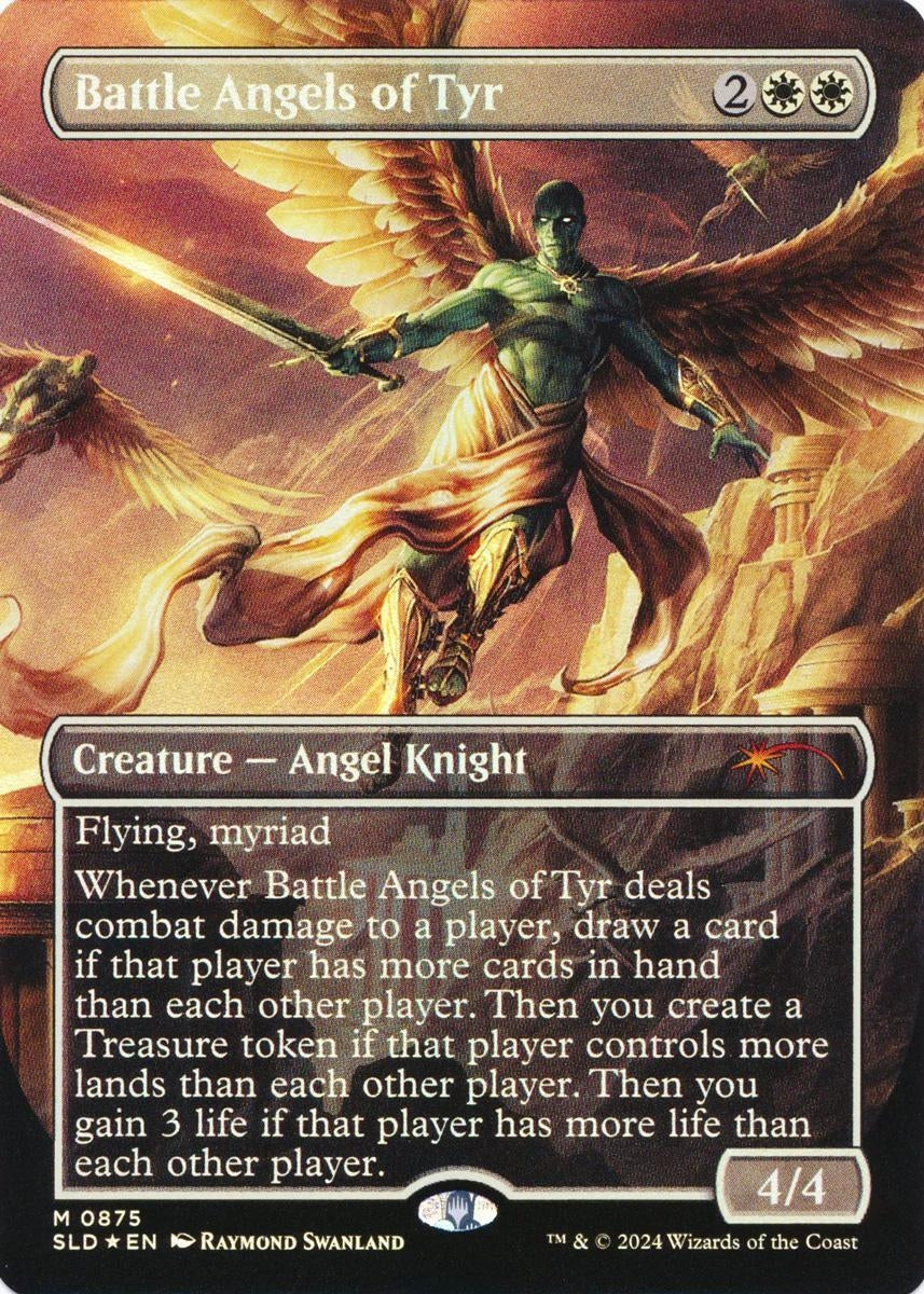 Image for Battle Angels of Tyr (Rainbow Foil) (Secret Lair Drop Series) (875) - Magic: The Gathering