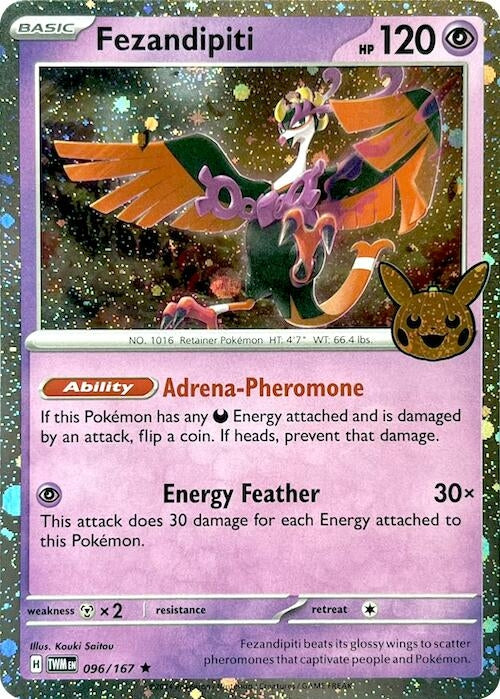 Image for Fezandipiti (Cosmos Holo) (Trick or Trade BOOster Bundle 2024) (096/167) - Pokemon