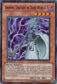Image for Snoww, Unlight of Dark World (Structure Deck: Gates of the Underworld) (SDGU-EN002) - YuGiOh