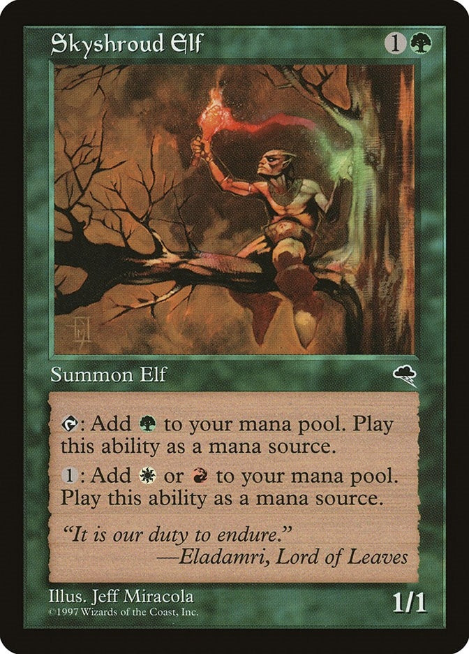Image for Skyshroud Elf (Tempest) (255) - Magic: The Gathering