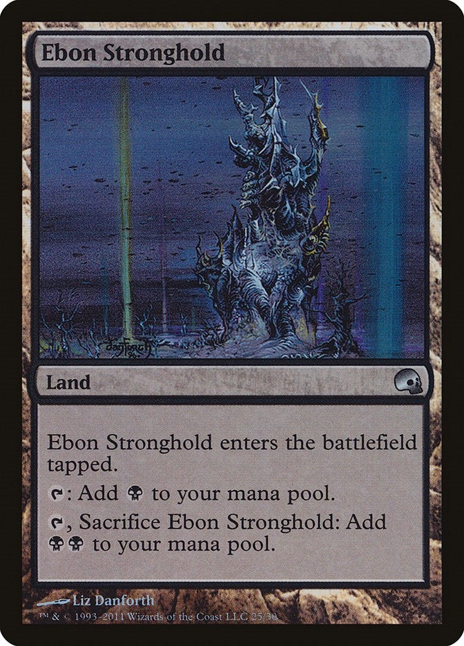 Image for Ebon Stronghold (Premium Deck Series: Graveborn) (25) - Magic: The Gathering