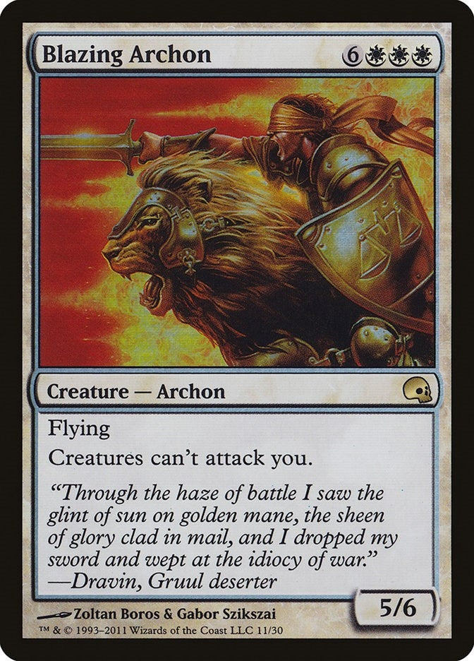 Image for Blazing Archon (Premium Deck Series: Graveborn) (11) - Magic: The Gathering