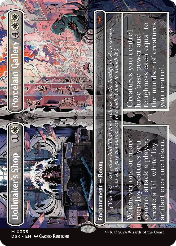 Image for Dollmaker's Shop // Porcelain Gallery (Borderless) (Duskmourn: House of Horror) (335) - Magic: The Gathering