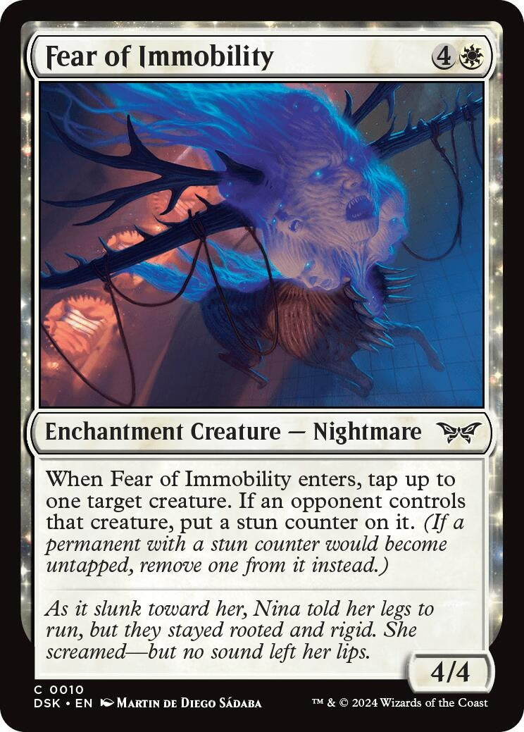 Image for Fear of Immobility (Duskmourn: House of Horror) (10) - Magic: The Gathering