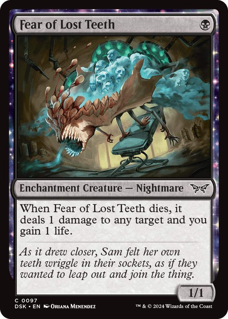 Image for Fear of Lost Teeth (Duskmourn: House of Horror) (97) - Magic: The Gathering