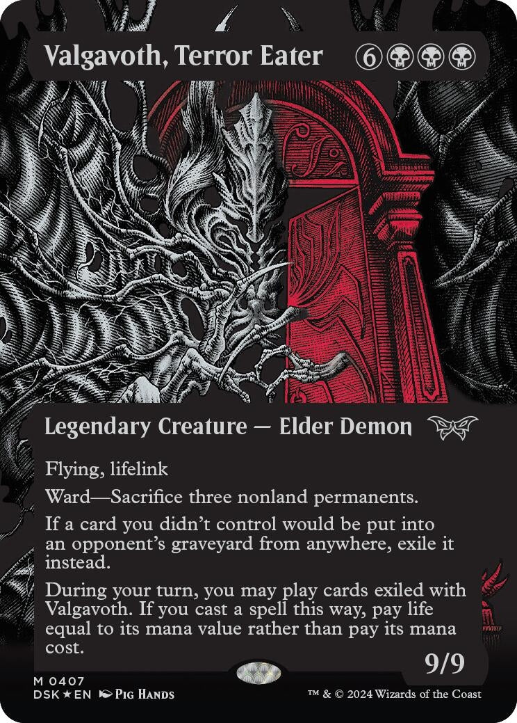 Image for Valgavoth, Terror Eater (Showcase) (Textured Foil) (Duskmourn: House of Horror) (407) - Magic: The Gathering