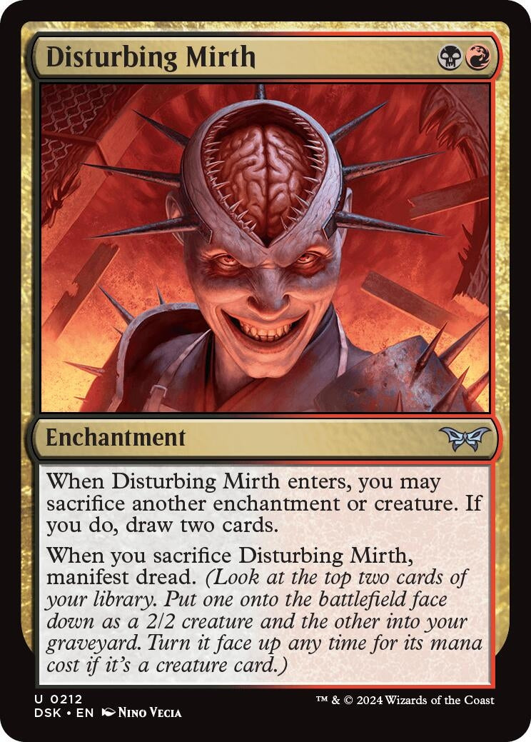 Image for Disturbing Mirth (Duskmourn: House of Horror) (212) - Magic: The Gathering