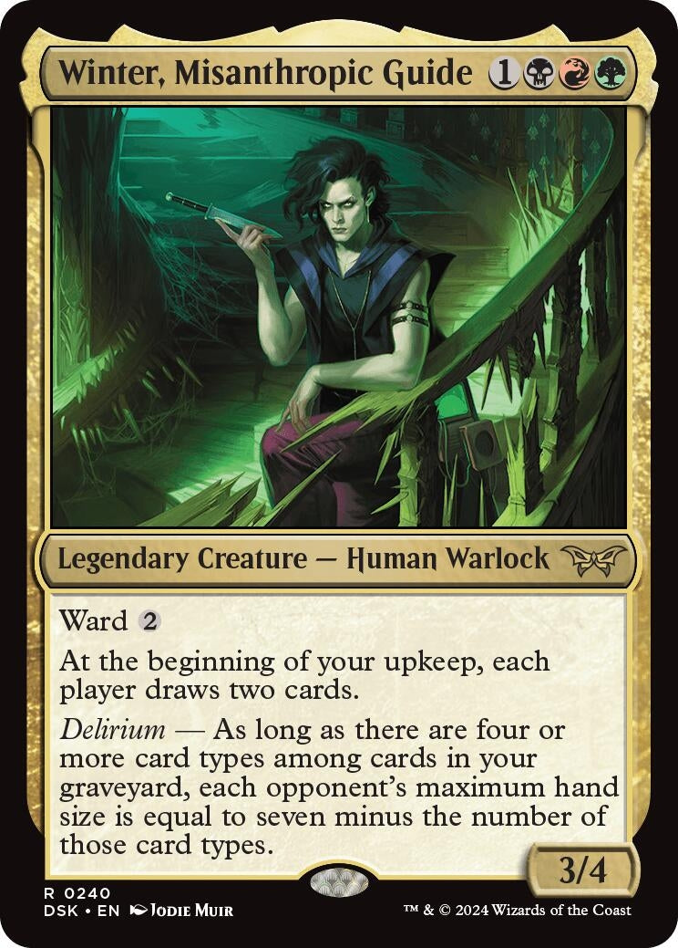 Image for Winter, Misanthropic Guide (Duskmourn: House of Horror) (240) - Magic: The Gathering