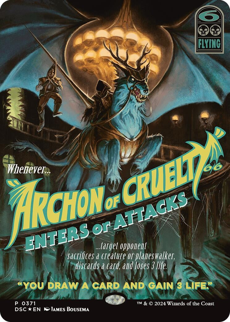 Image for Archon of Cruelty (Showcase) (Commander: Duskmourn: House of Horror) (371) - Magic: The Gathering
