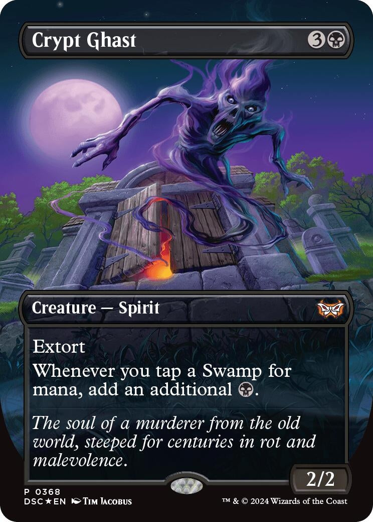 Image for Crypt Ghast (Borderless) (Commander: Duskmourn: House of Horror) (368) - Magic: The Gathering