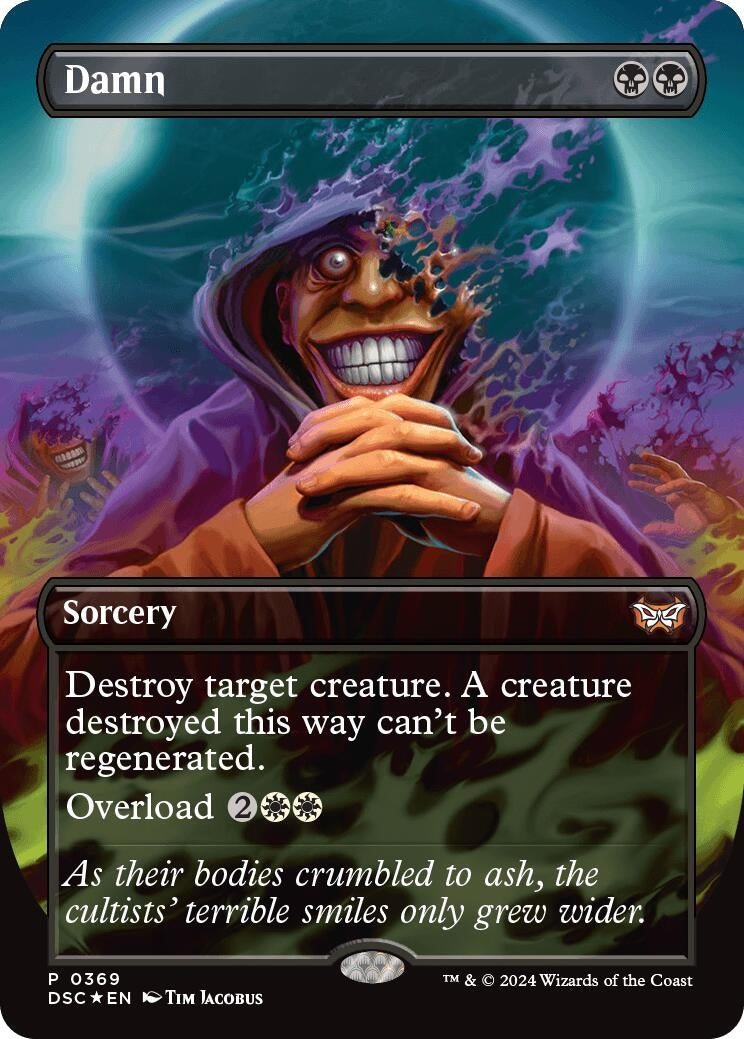 Image for Damn (Borderless) (Commander: Duskmourn: House of Horror) (369) - Magic: The Gathering