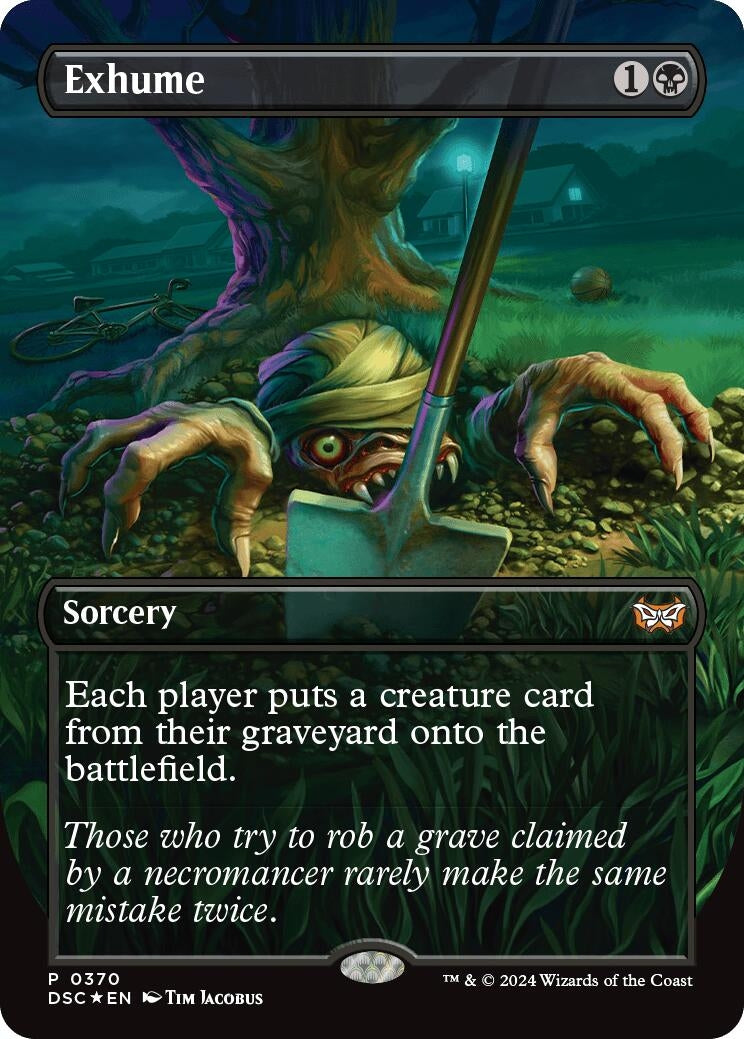 Image for Exhume (Borderless) (Commander: Duskmourn: House of Horror) (370) - Magic: The Gathering