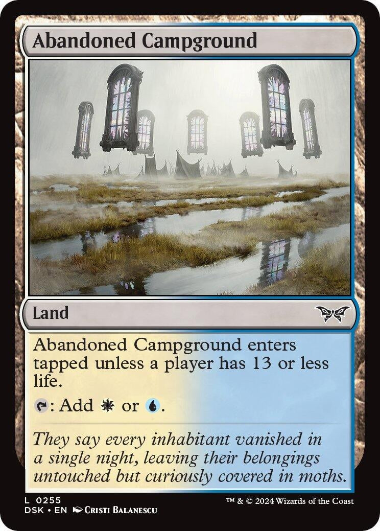 Image for Abandoned Campground (Duskmourn: House of Horror) (255) - Magic: The Gathering
