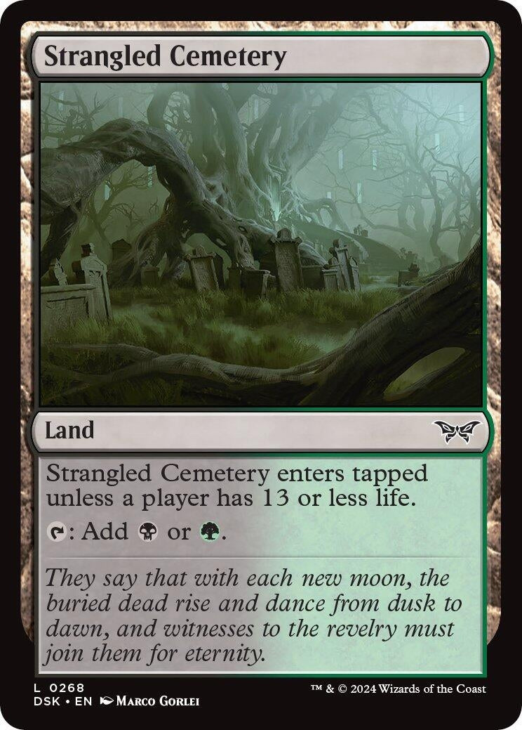 Image for Strangled Cemetery (Duskmourn: House of Horror) (268) - Magic: The Gathering