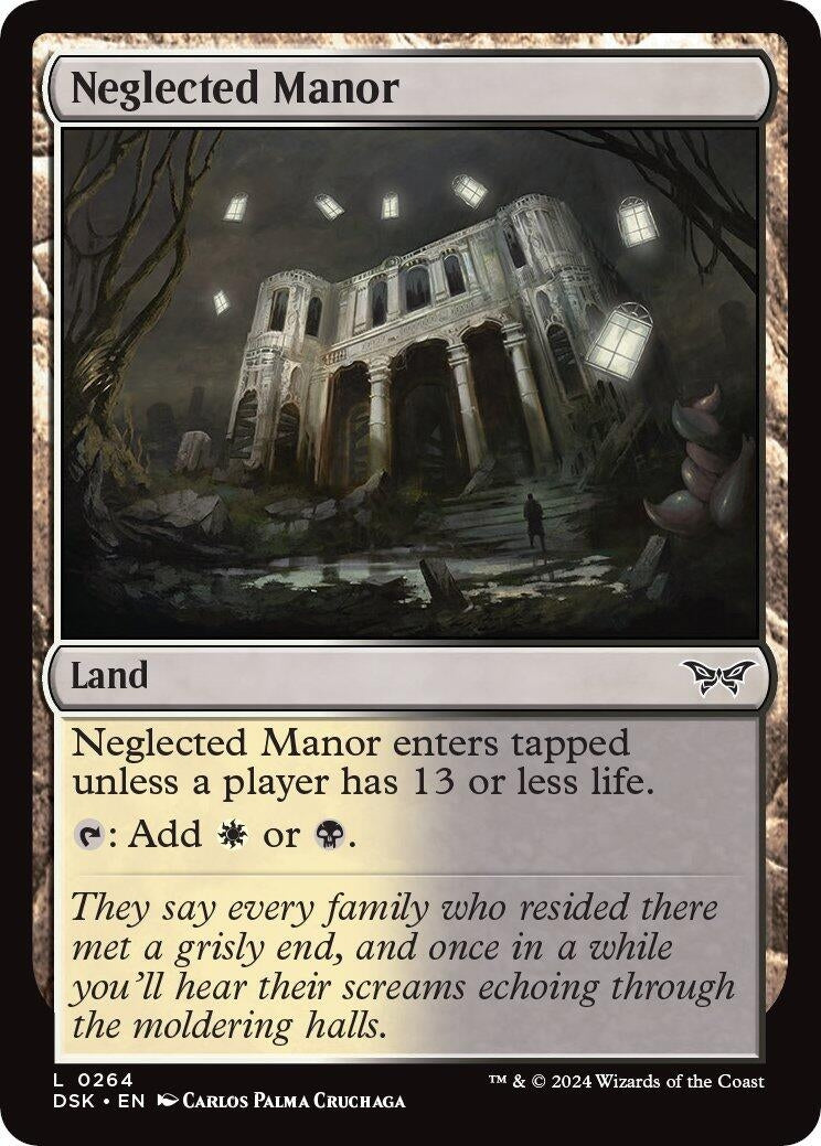 Image for Neglected Manor (Duskmourn: House of Horror) (264) - Magic: The Gathering