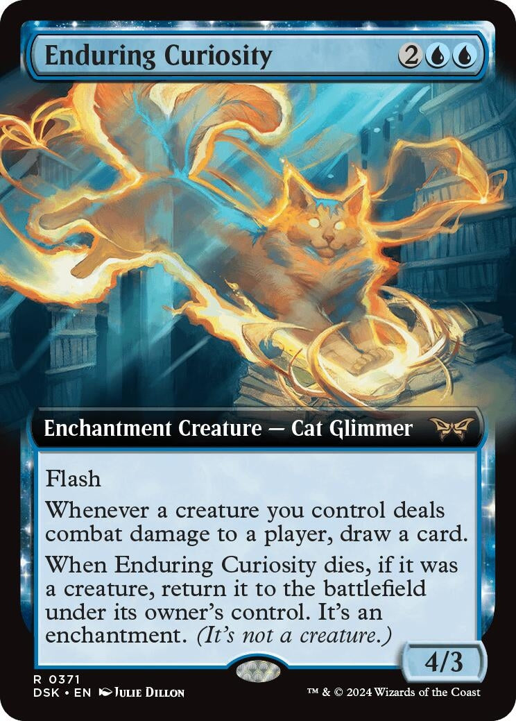 Image for Enduring Curiosity (Extended Art) (Duskmourn: House of Horror) (371) - Magic: The Gathering