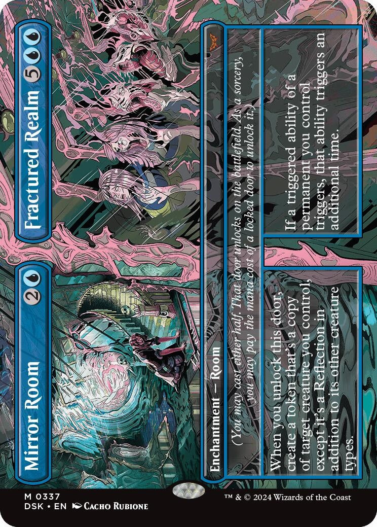 Image for Mirror Room // Fractured Realm (Borderless) (Duskmourn: House of Horror) (337) - Magic: The Gathering