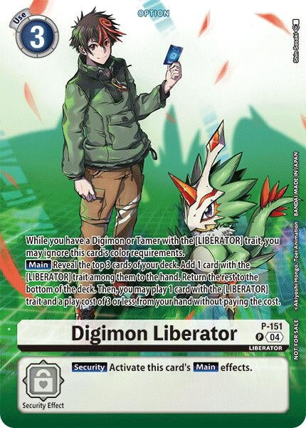 Image for Digimon Liberator - P-151 (Legend Pack 2024) (D-PR) (P-151 P) - Digimon Card Game
