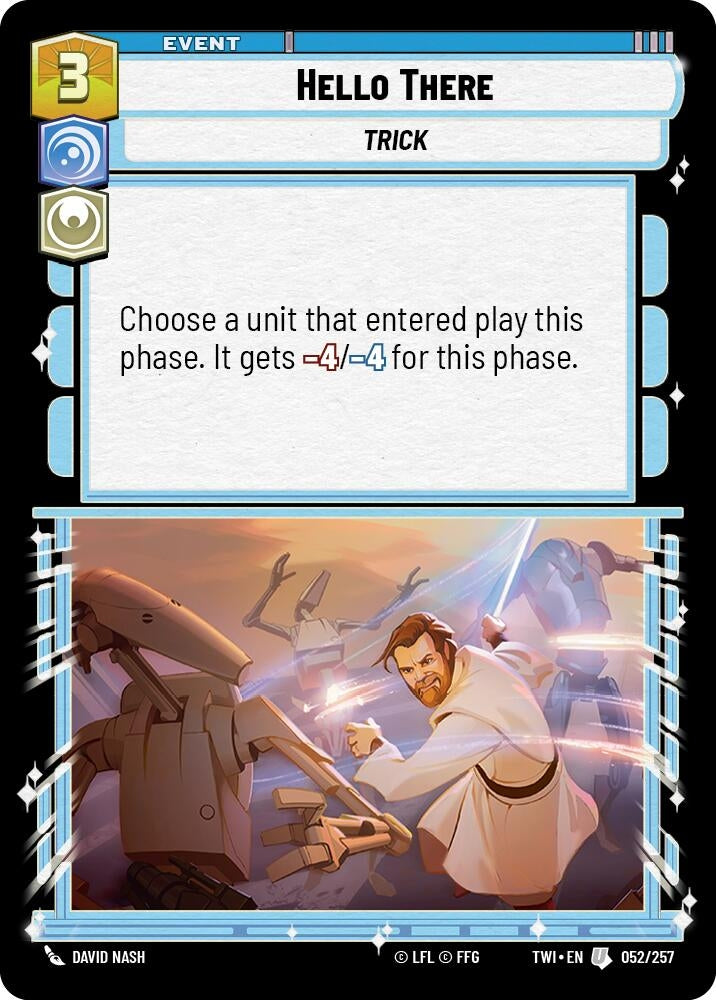 Image for Hello There (Twilight of the Republic) (052/257) - Star Wars: Unlimited