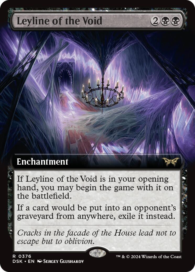 Image for Leyline of the Void (Extended Art) (Duskmourn: House of Horror) (376) - Magic: The Gathering